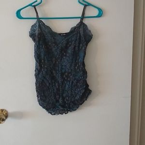 Ann Ferriday greenish blue tank top